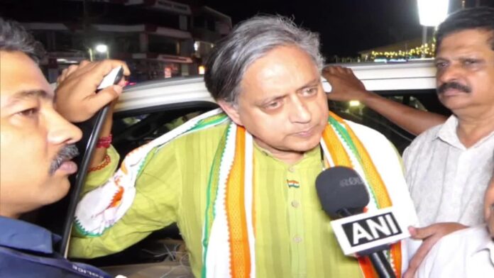 SHASHI THAROOR CONVOY ATTACKED
